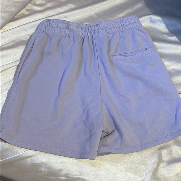 Women's Light Purple Casual Shorts - Picture 2 of 3